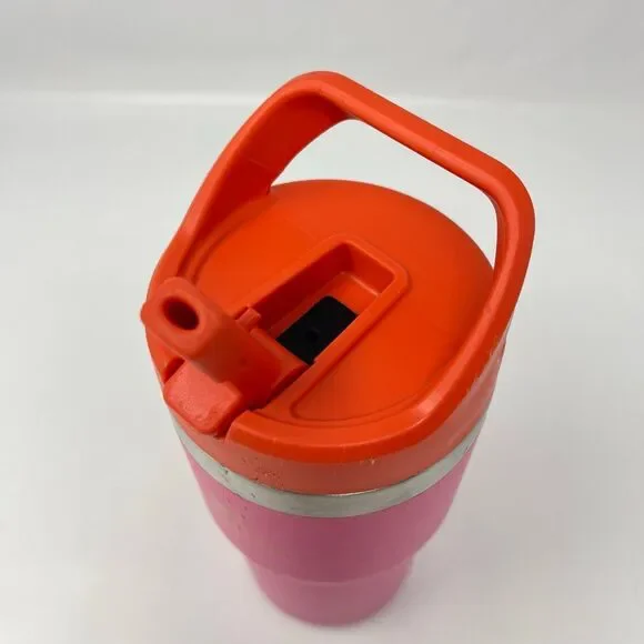 Stanley 20 oz Stainless Steel Ice Flow Go Flip Straw Tumbler Vivid Violet Flawed - Picture 5 of 9